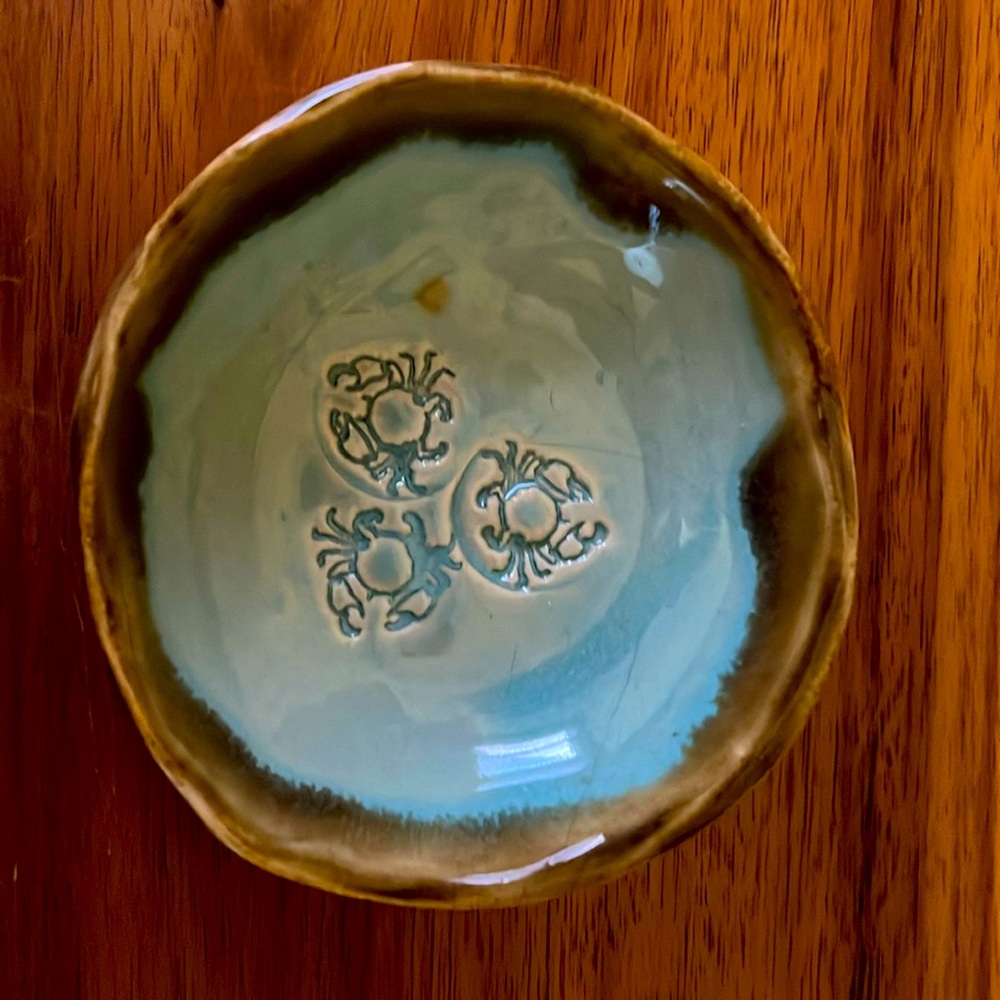 Hand made ring dish, for Cancer Zodiac sign
